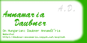 annamaria daubner business card